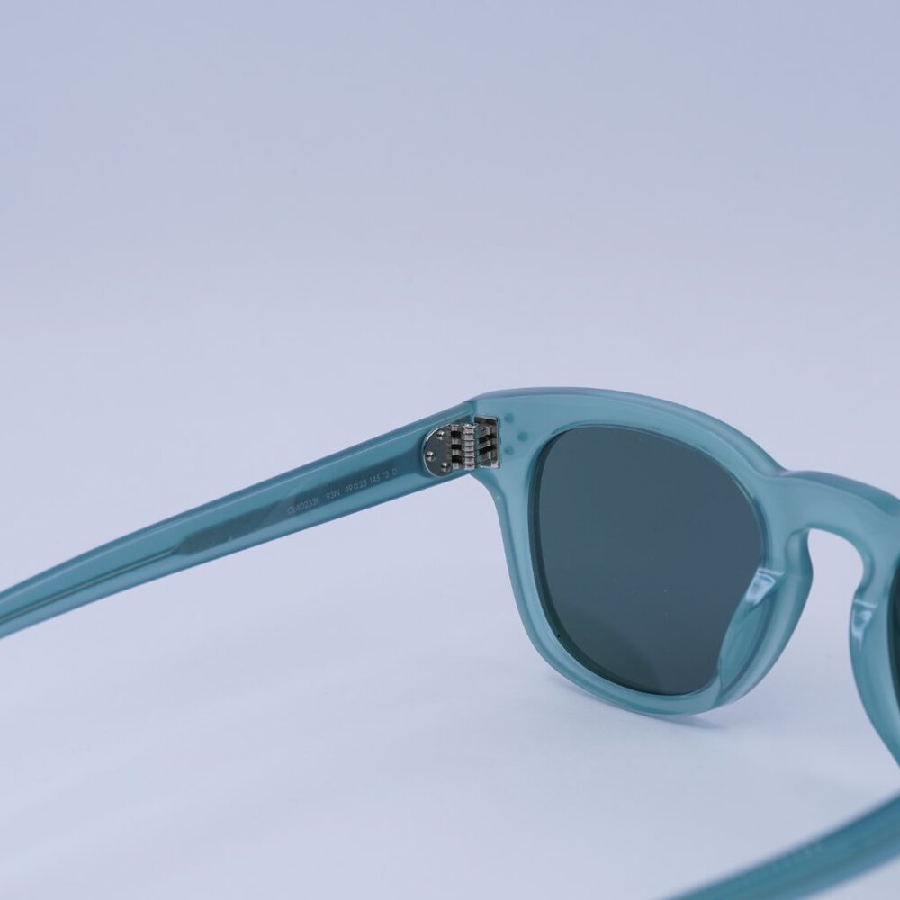 🕶️ New Celine CL40233I 93N Sunglasses - Lime Transparent Frame, Green Lenses - Picture 6 of 9